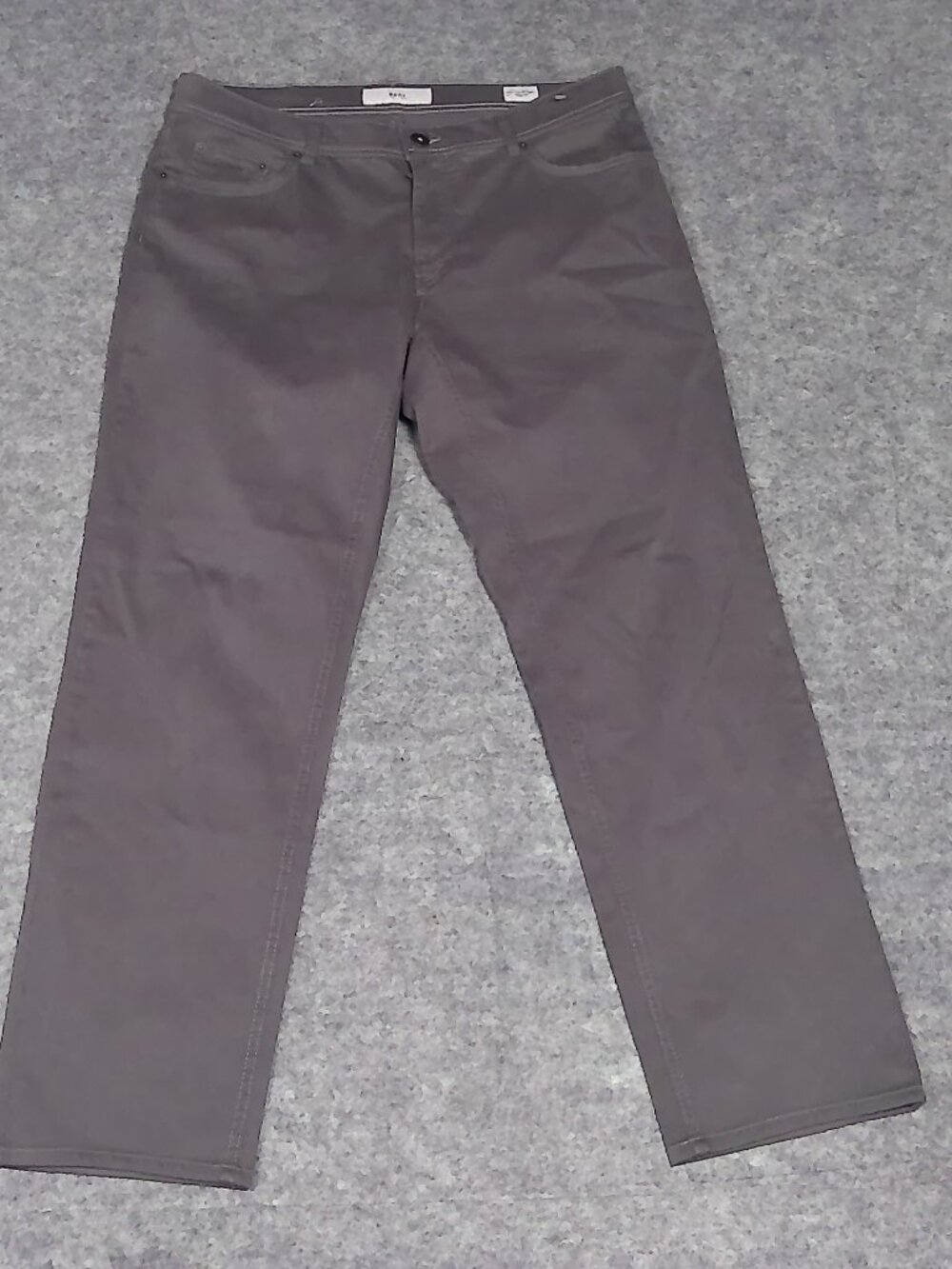 BRAX Cooper Fancy Pants Mens 34x34 Gray Regular Fit Stretch 34x30 Actual